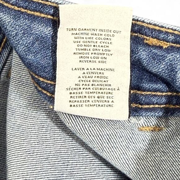 OAT New York Tailored Wide Leg Crop Blue Jeans 12 31 Minimalist Elevated Casual - Picture 3 of 9